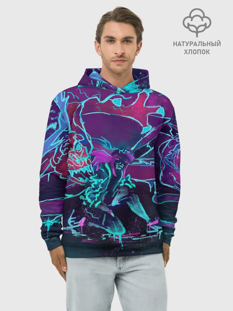 Худи мужской база хлопок / lol kda akali