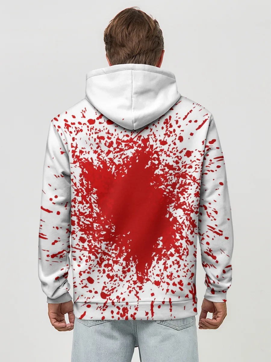 Худи мужской база хлопок / Goblin Slayer blood spots