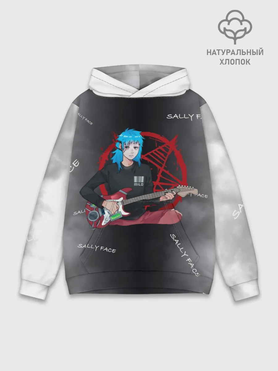 Худи мужской база хлопок / Sally Face with a Guitar