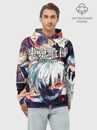 Худи мужской база хлопок / Tokyo Ghoul