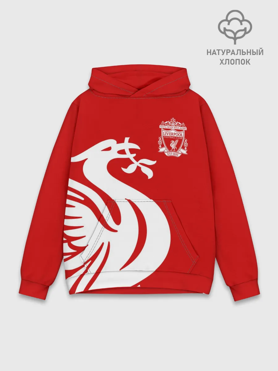 Худи мужской база хлопок / Ливерпуль