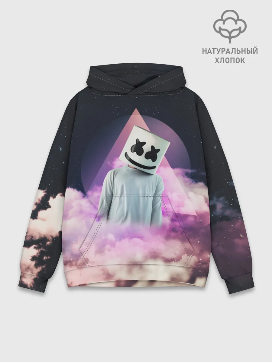 Худи мужской база хлопок / Marshmallow