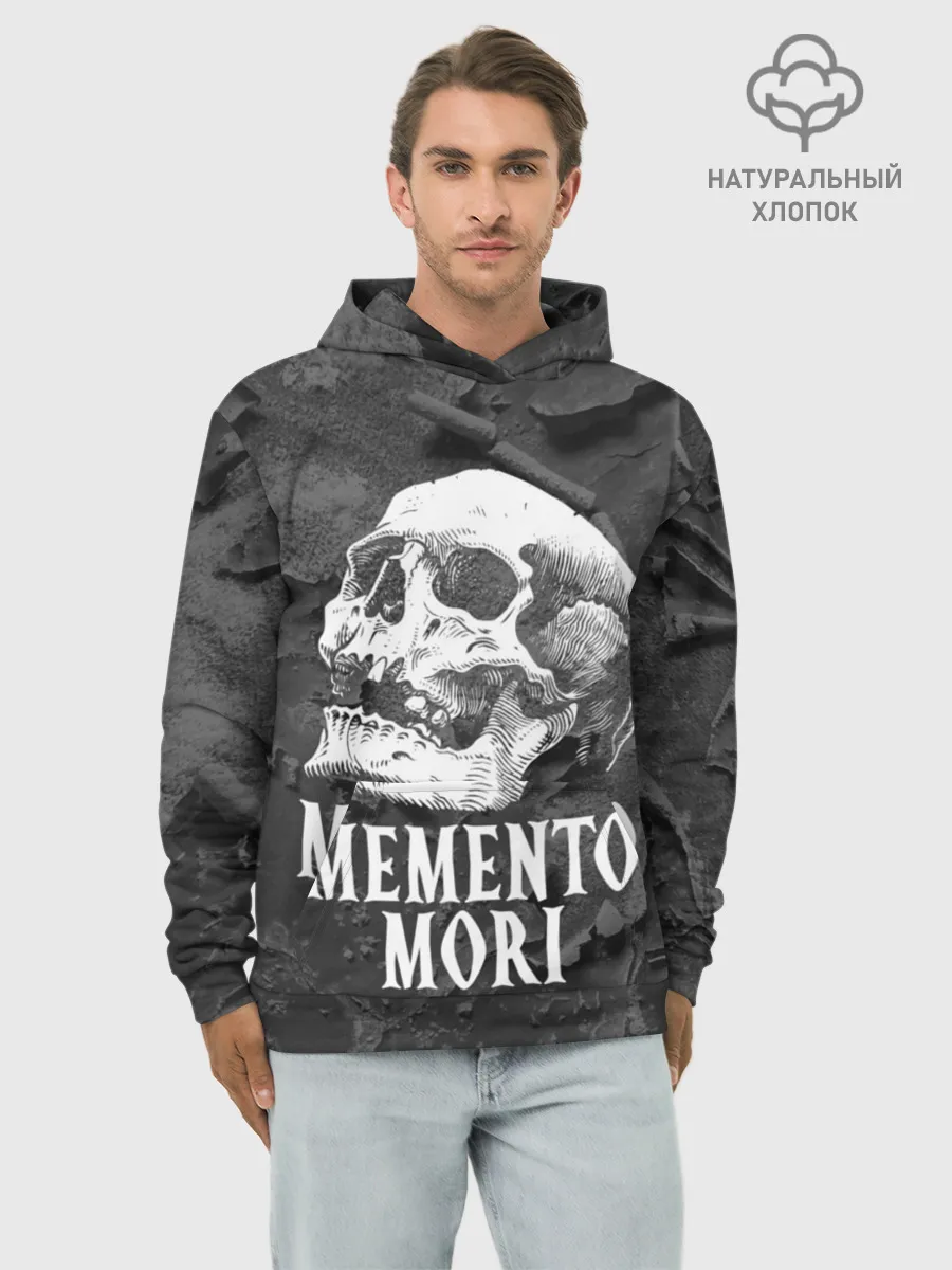 Худи мужской база хлопок / Memento mori