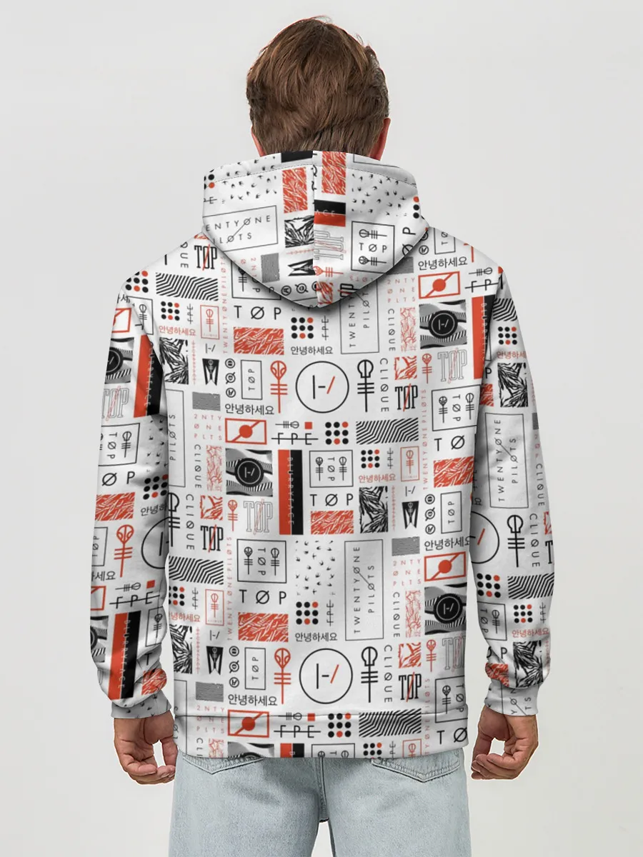 Худи мужской база хлопок / Twenty One Pilots - Blurryface