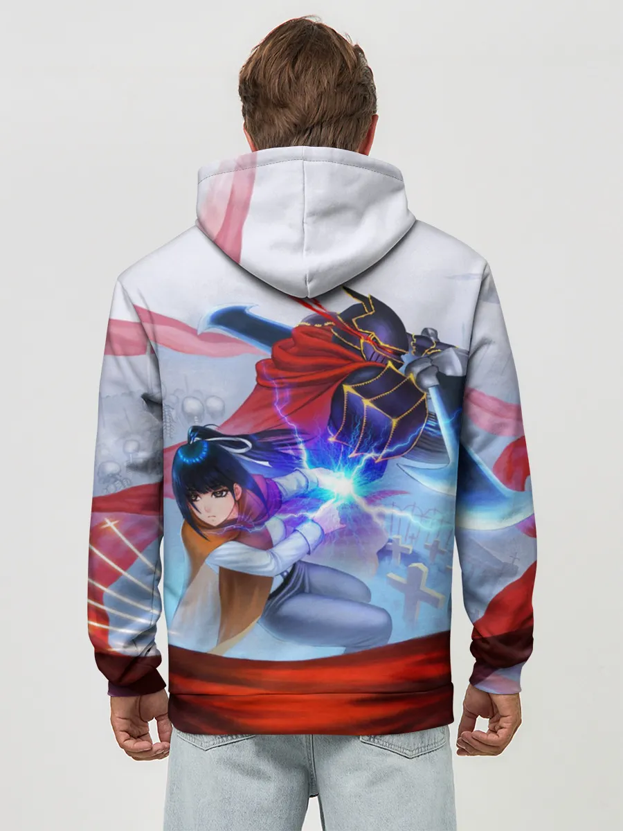 Худи мужской база хлопок / Narberal и Ainz Ooal Gown