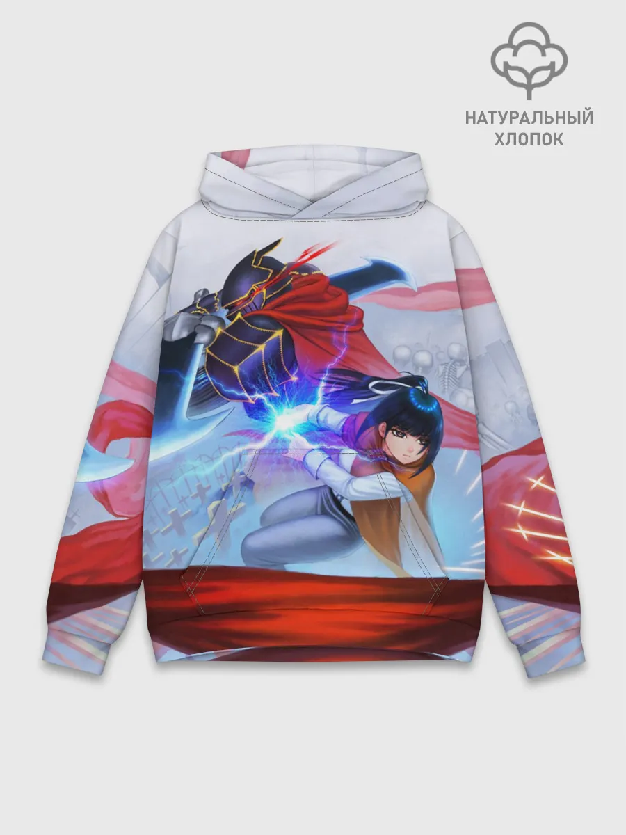 Худи мужской база хлопок / Narberal и Ainz Ooal Gown