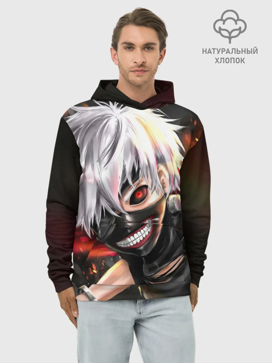 Худи мужской база хлопок / Tokyo Ghoul