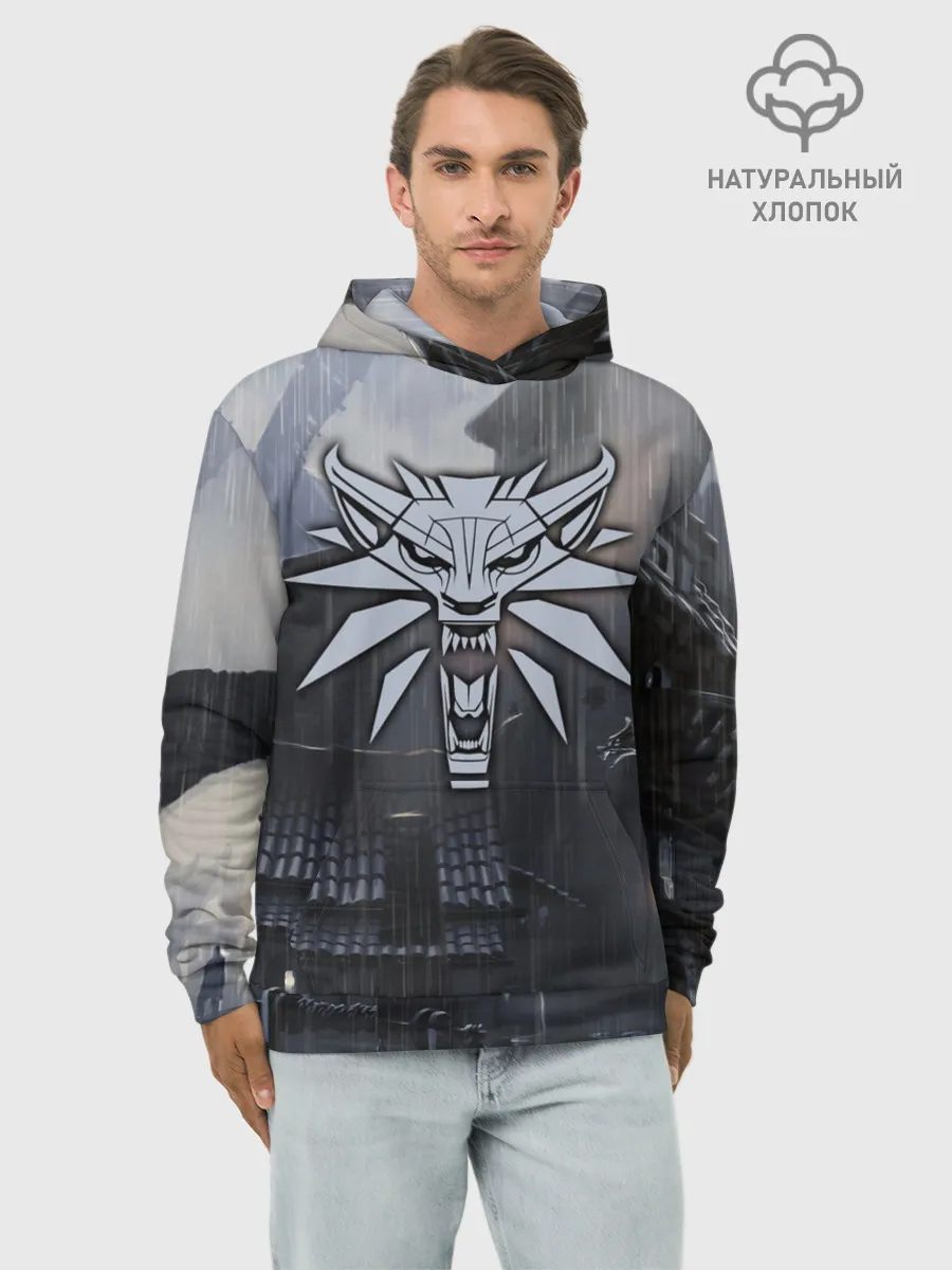 Худи мужской база хлопок / The Witcher 3: Wild Hunt