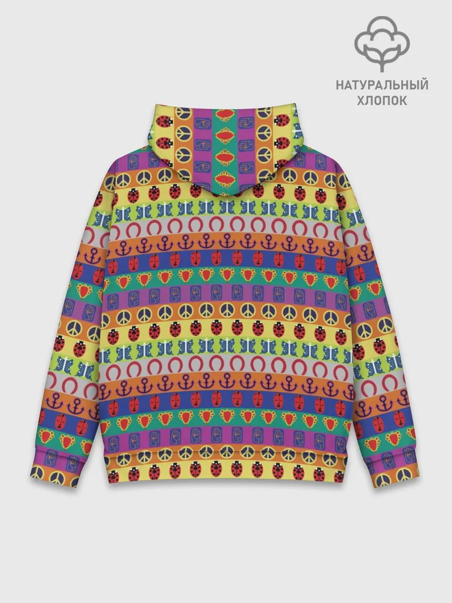 Худи мужской база хлопок / JoJos Bizarre Adventure Logo