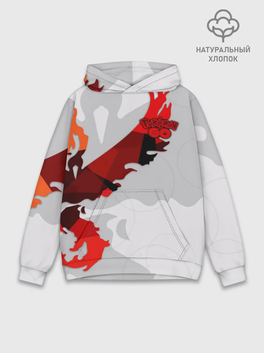Худи мужской база хлопок / Pokemon GO