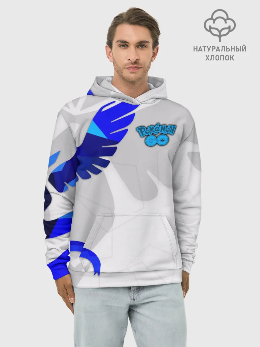 Худи мужской база хлопок / Pokemon GO