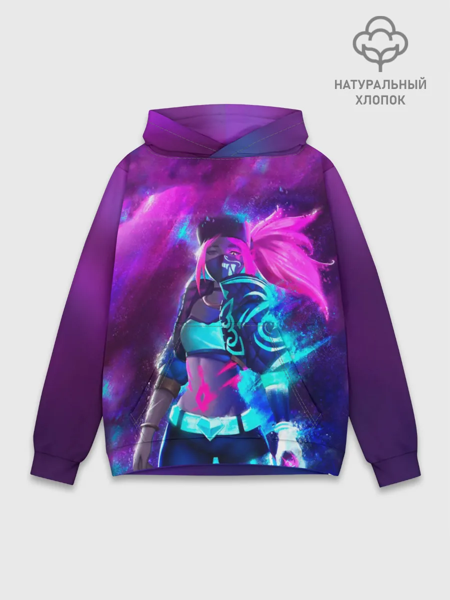 Худи мужской база хлопок / KDA. Akali