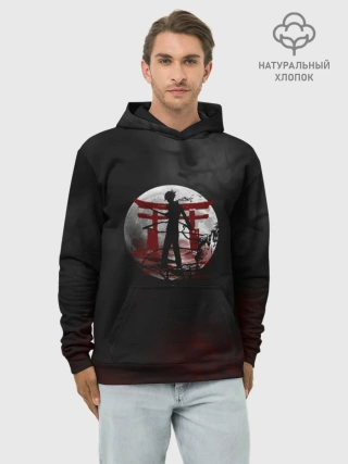 Худи мужской база хлопок / БЕЗДОМНЫЙ БОГ. Темная тема