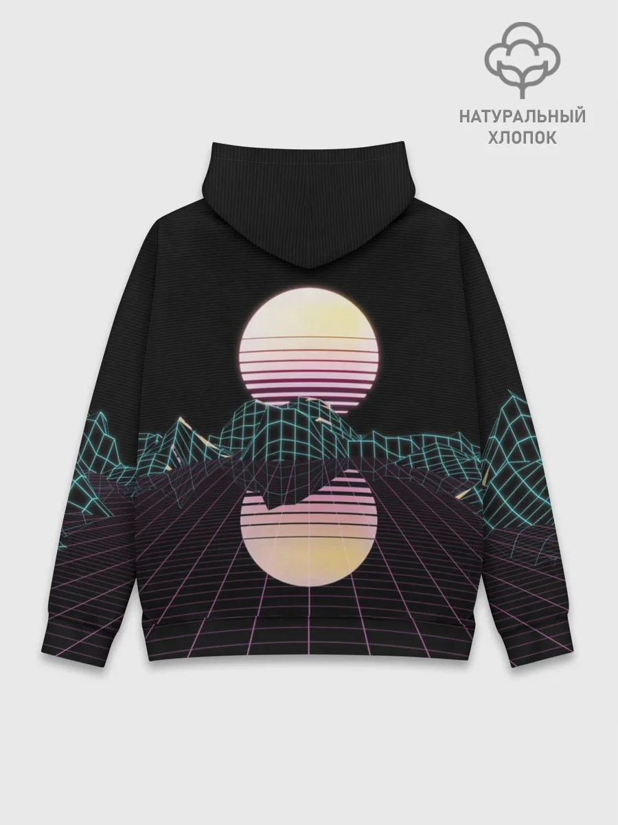 Худи мужской база хлопок / Retro Wave