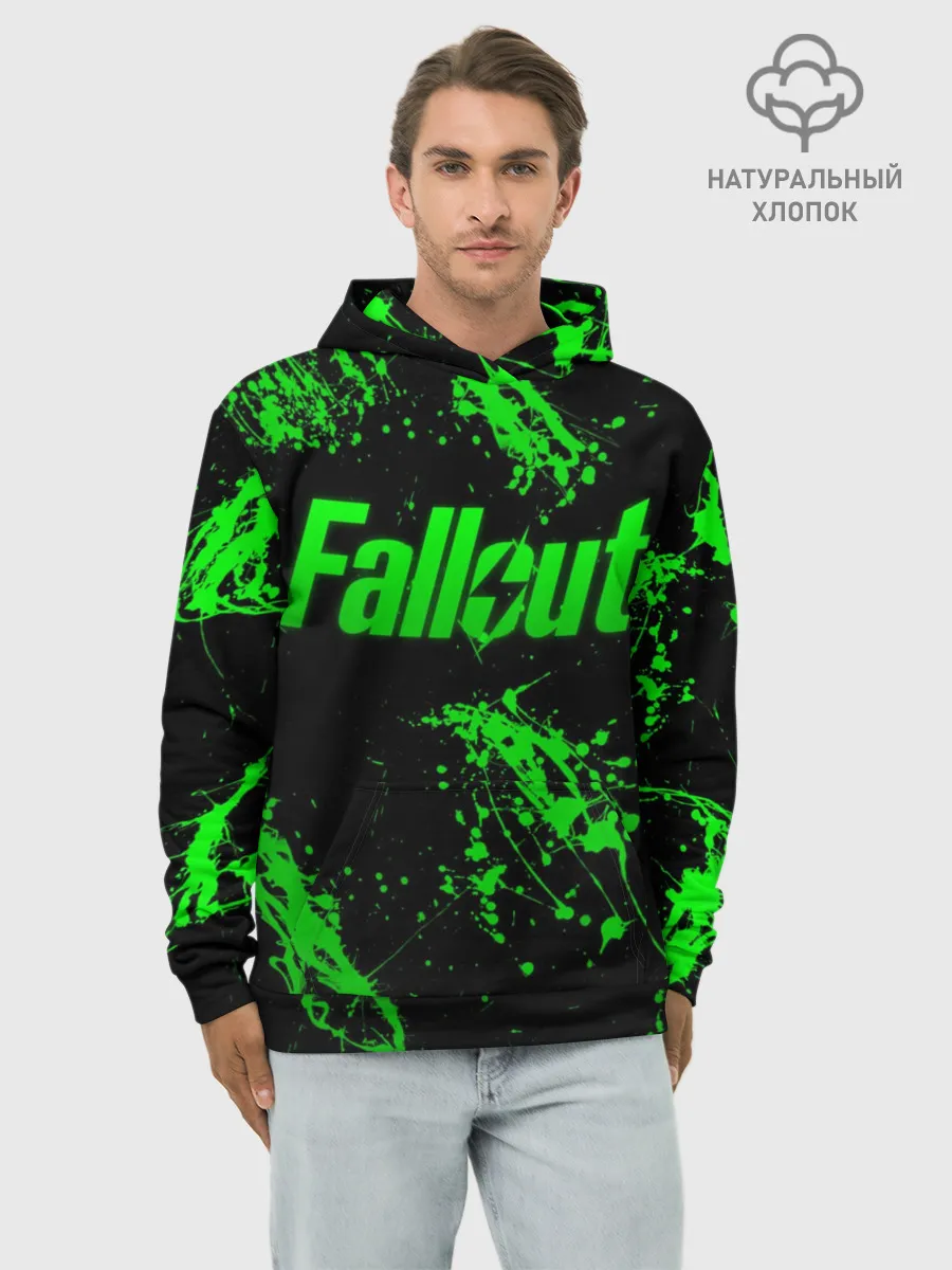 Худи мужской база хлопок / Токсический Fallout 2