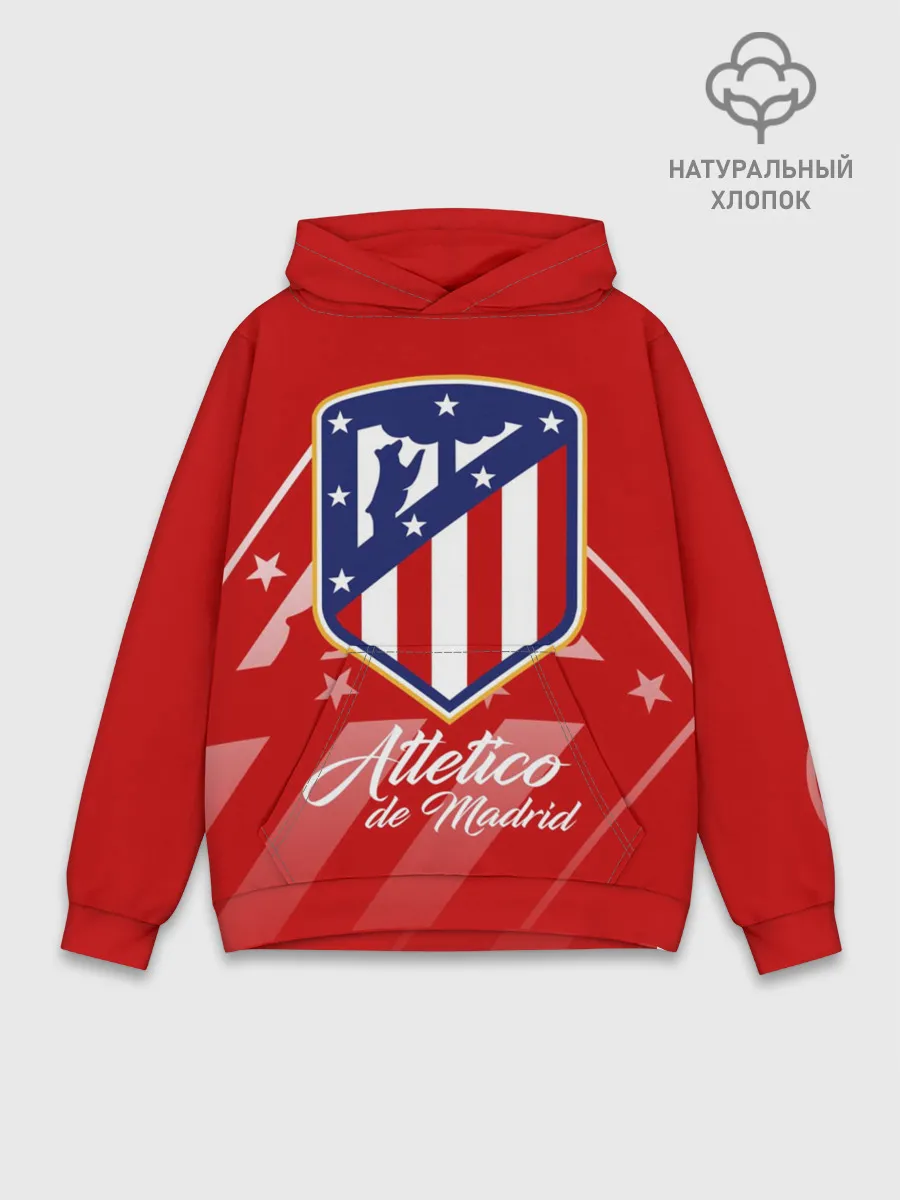Худи мужской база хлопок / Атлетико Мадрид