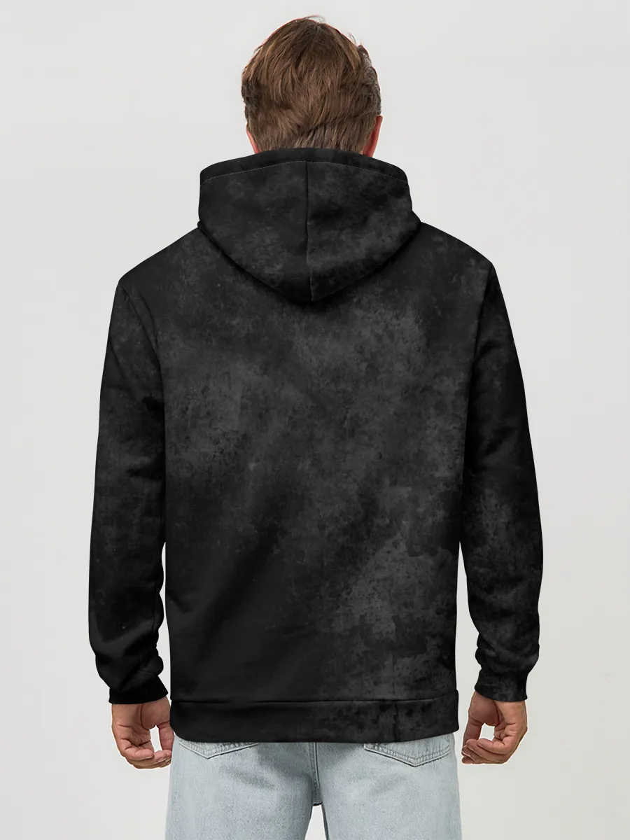 Худи мужской база хлопок / PUBG брызги красок