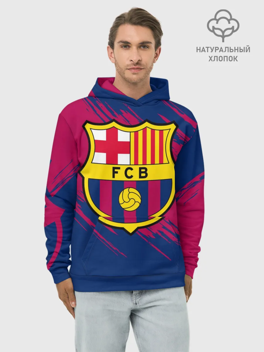 Худи мужской база хлопок / Барселона