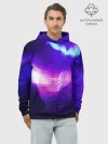 Худи мужской база хлопок / Космическое сияние