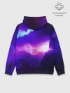 Худи мужской база хлопок / Космическое сияние