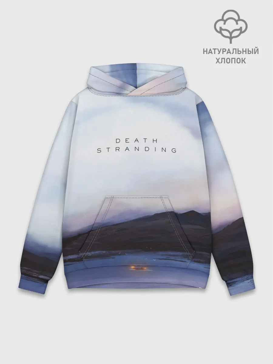 Худи мужской база хлопок / DEATH STRANDING