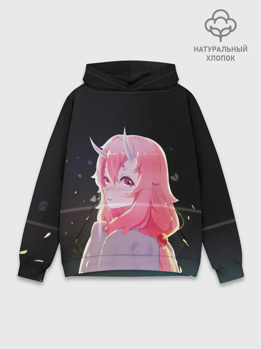 Худи мужской база хлопок / Аниме Слизь