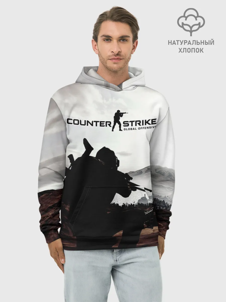 Худи мужской база хлопок / CS:GO