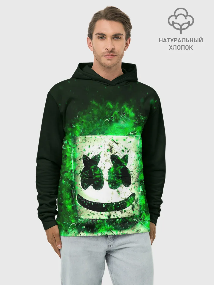 Худи мужской база хлопок / Marshmello