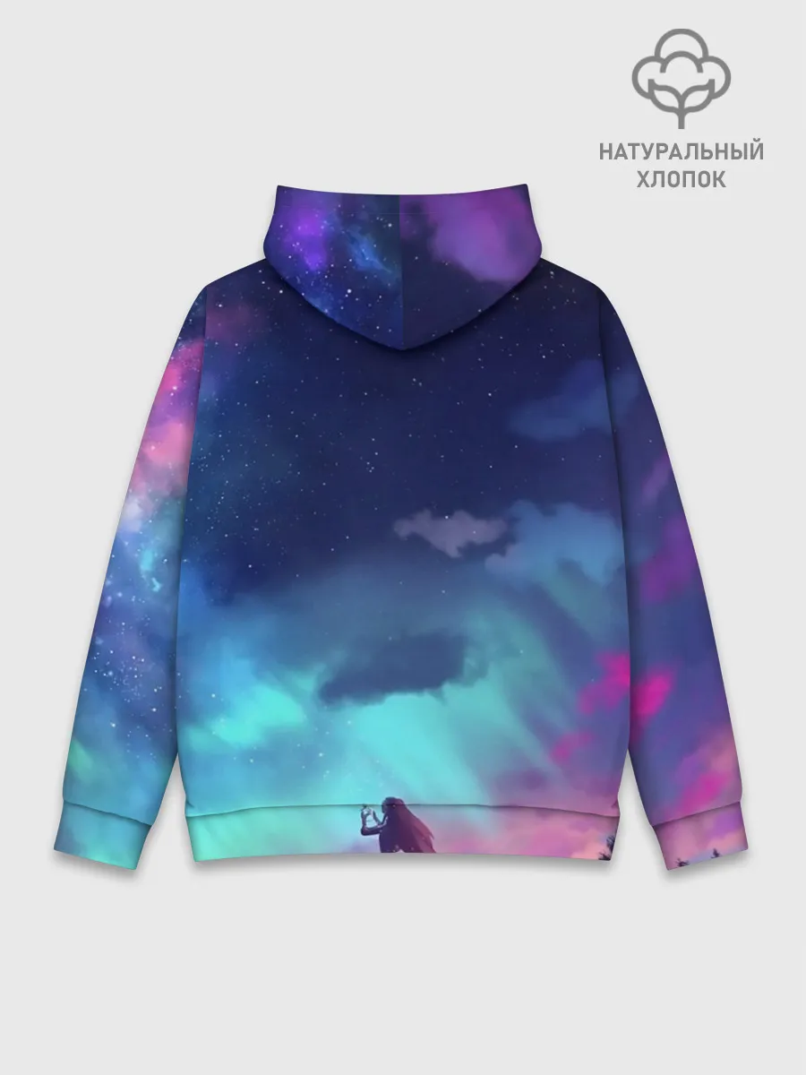 Худи мужской база хлопок / Фейри Тейл рассвет