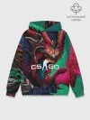 Худи мужской база хлопок / CS GO hyper beast skin
