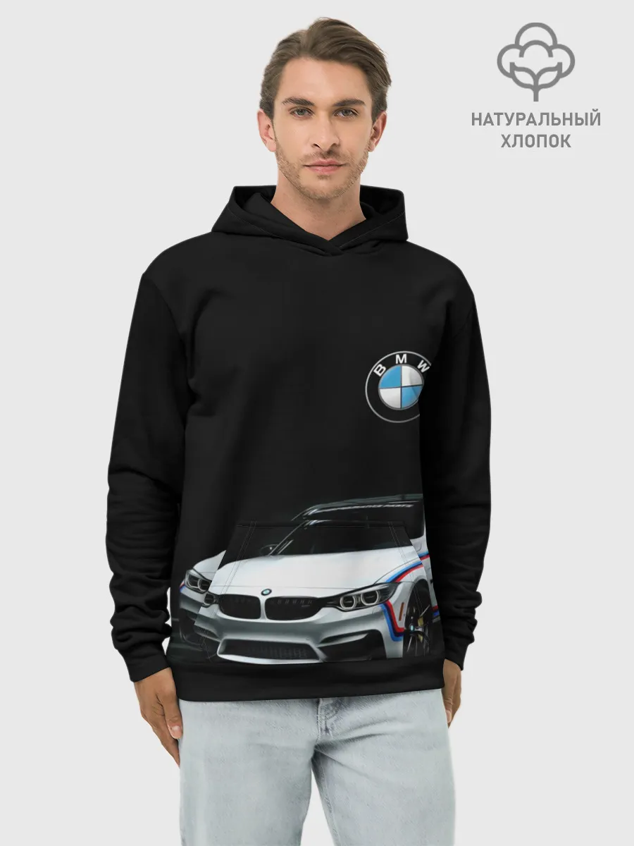 Худи мужской база хлопок / BMW