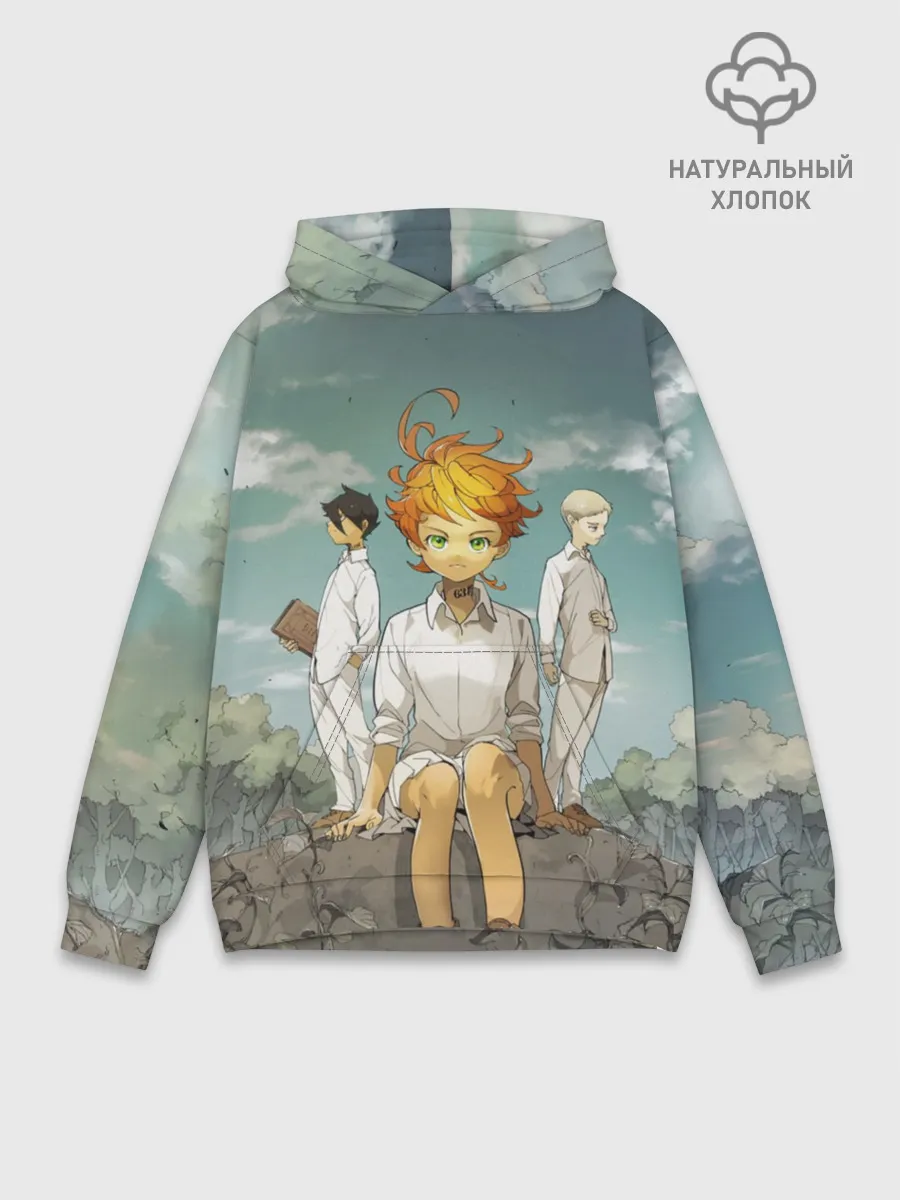 Худи мужской база хлопок / The Promised Neverland