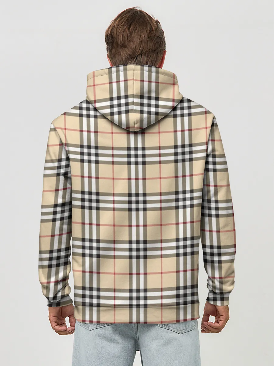 Худи мужской база хлопок / Nova check