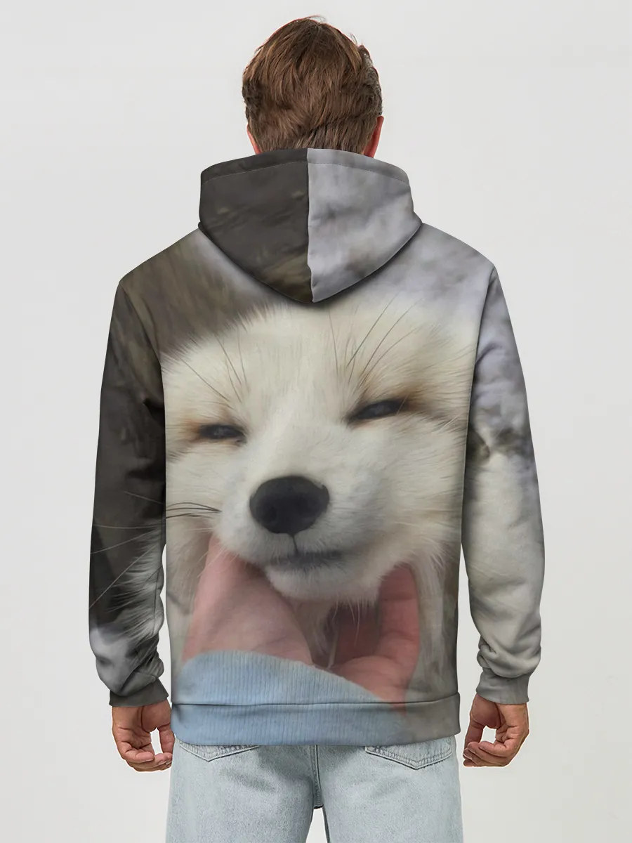 Худи мужской база хлопок / Лисенок