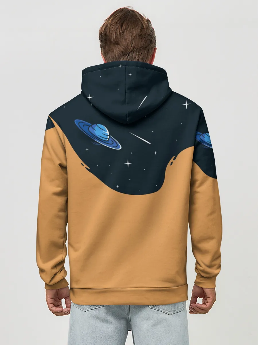 Худи мужской база хлопок / Космонавт и чернила