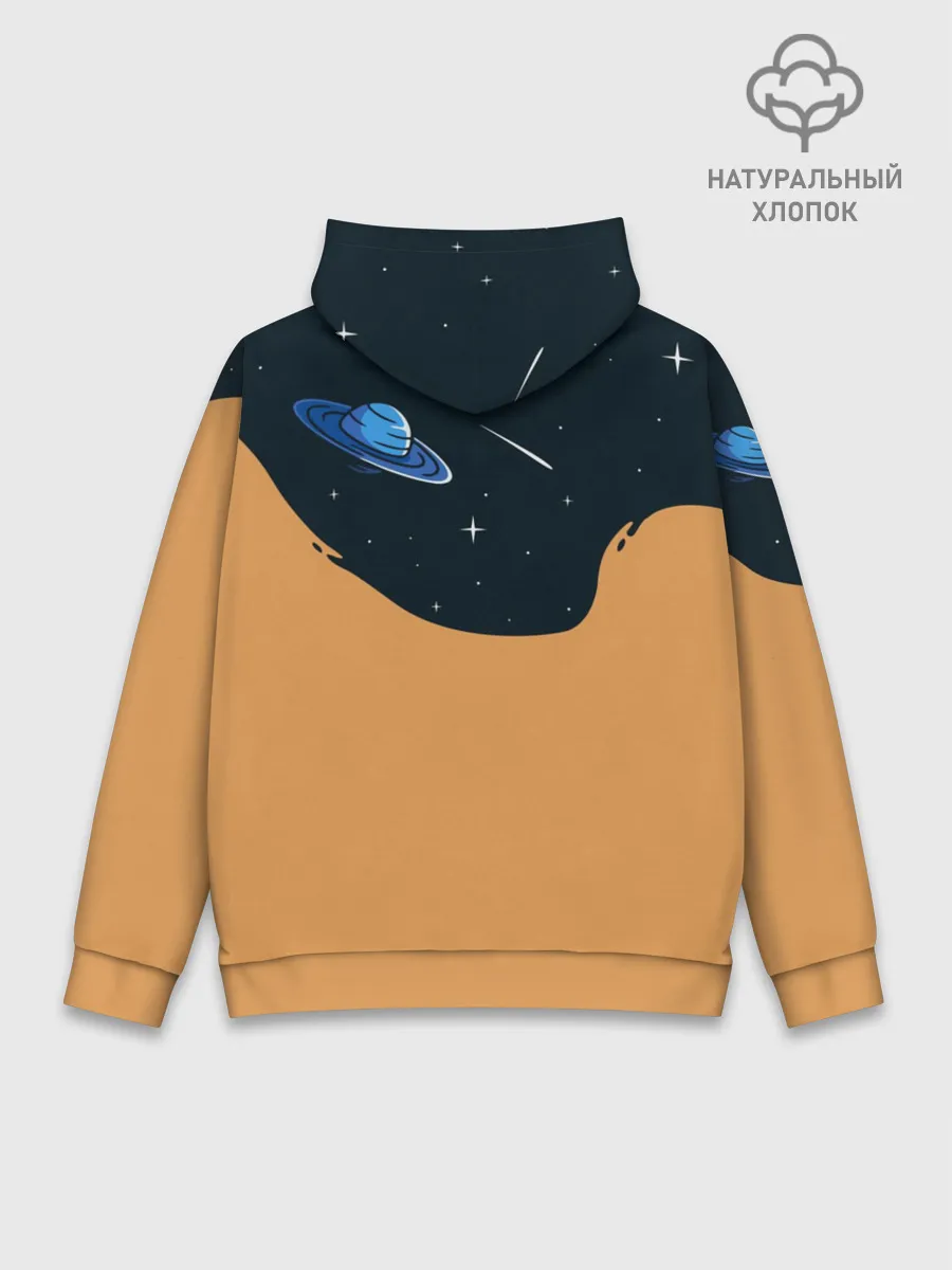 Худи мужской база хлопок / Космонавт и чернила