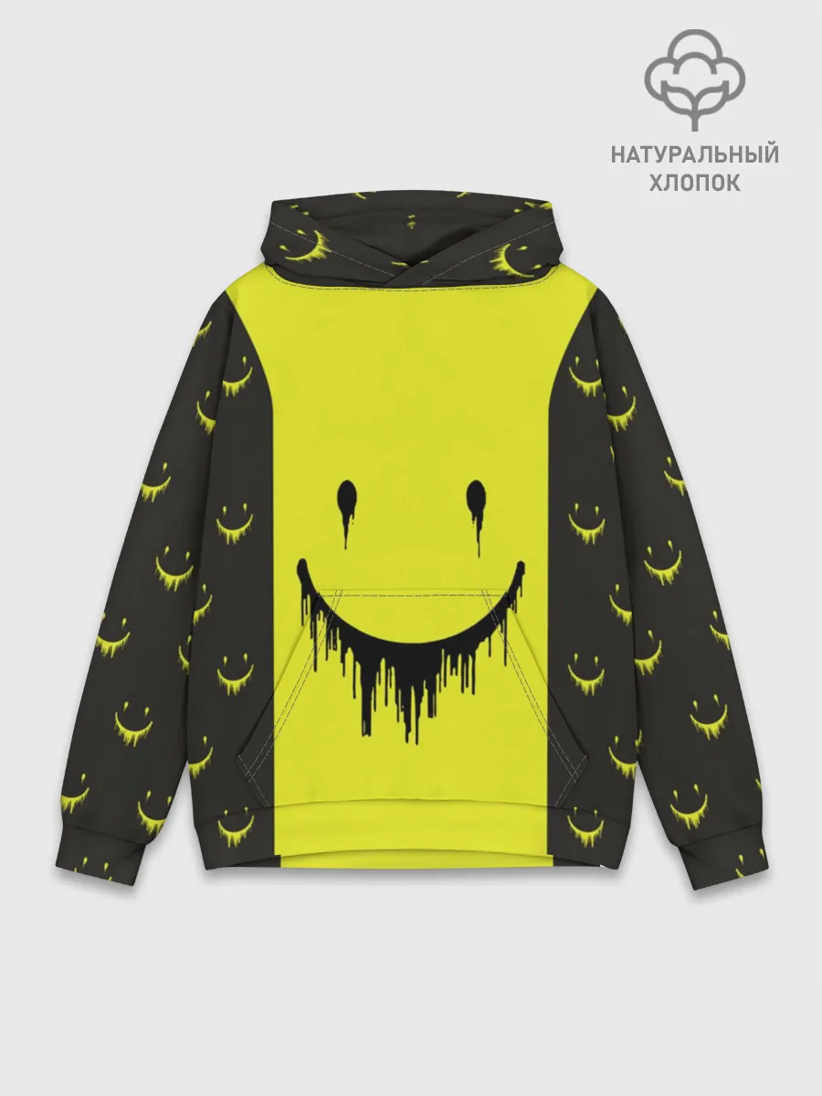 Худи мужской база хлопок / Смайлик