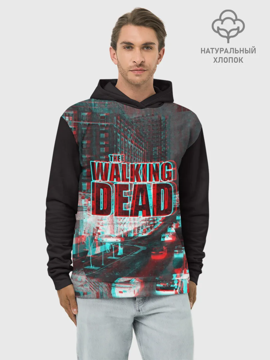 Худи мужской база хлопок / the walking dead glitch