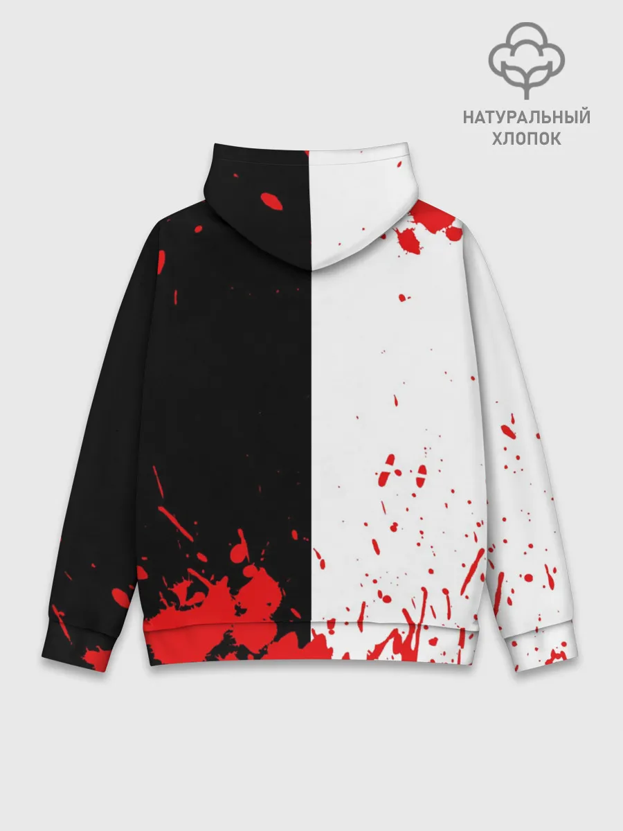 Худи мужской база хлопок / MONOKUMA Blood