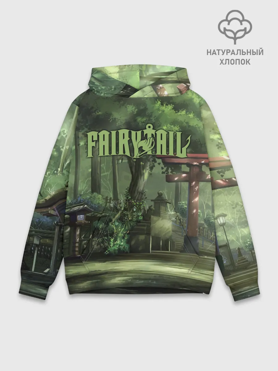 Худи мужской база хлопок / Фейри Тейл лес