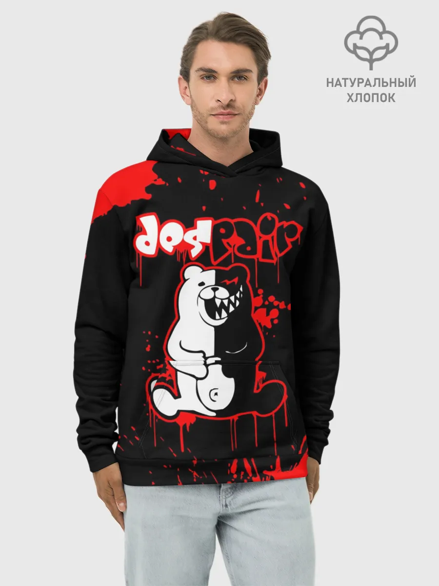 Худи мужской база хлопок / MONOKUMA Despair