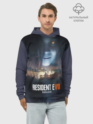 Худи мужской база хлопок / Resident Evil 7