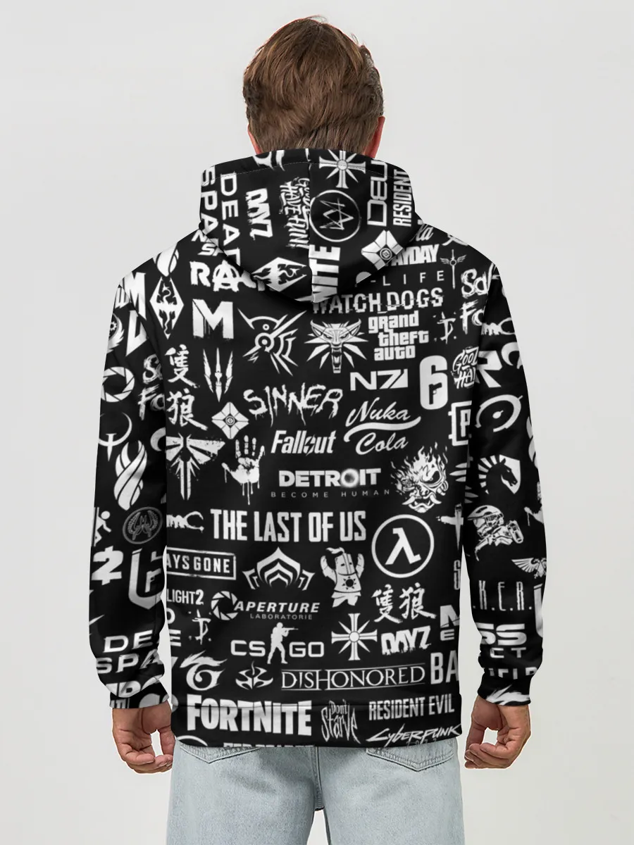 Худи мужской база хлопок / ЛОГОТИПЫ ИГР