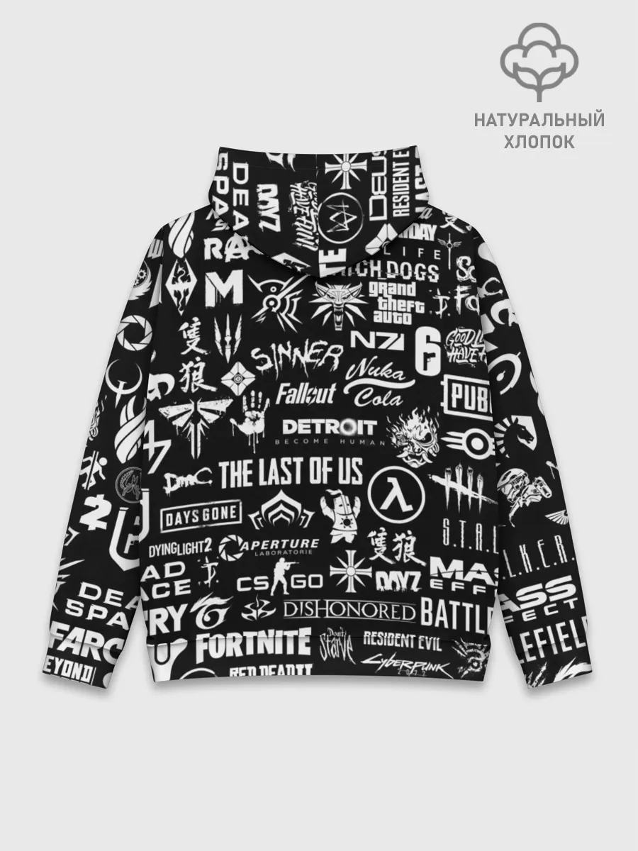 Худи мужской база хлопок / ЛОГОТИПЫ ИГР
