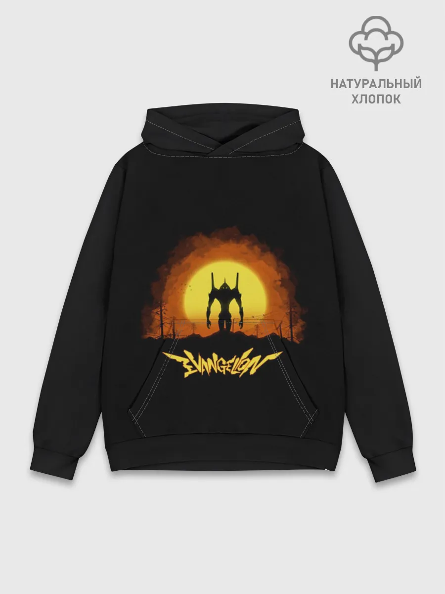 Худи мужской база хлопок / Евангелион
