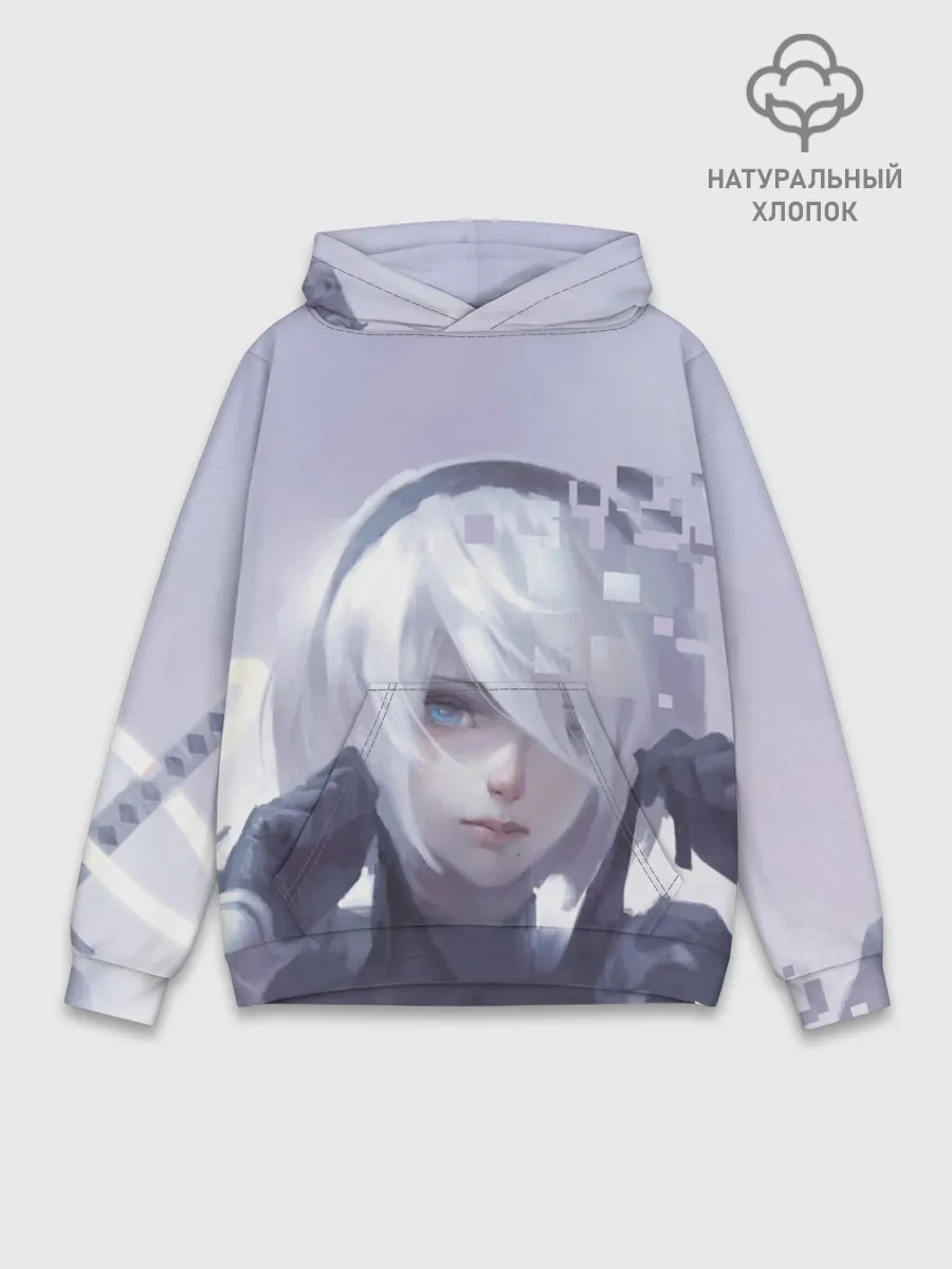Худи мужской база хлопок / NieR: Automata