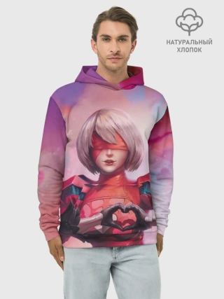 Худи мужской база хлопок / NieR