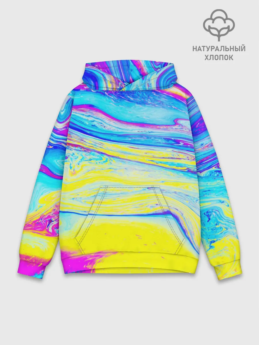 Худи мужской база хлопок / Разводы красок