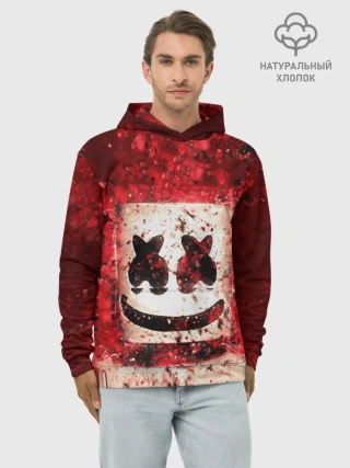 Худи мужской база хлопок / Marshmello