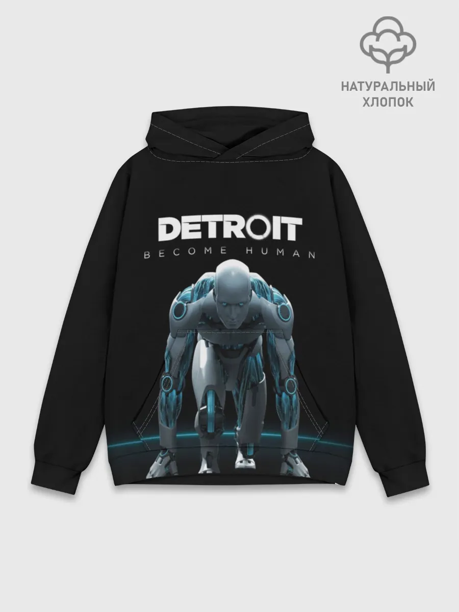 Худи мужской база хлопок / Детройт: Стать человеком